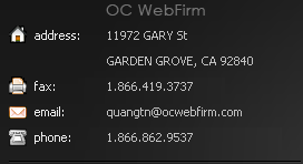 OC Web Firm Contact
